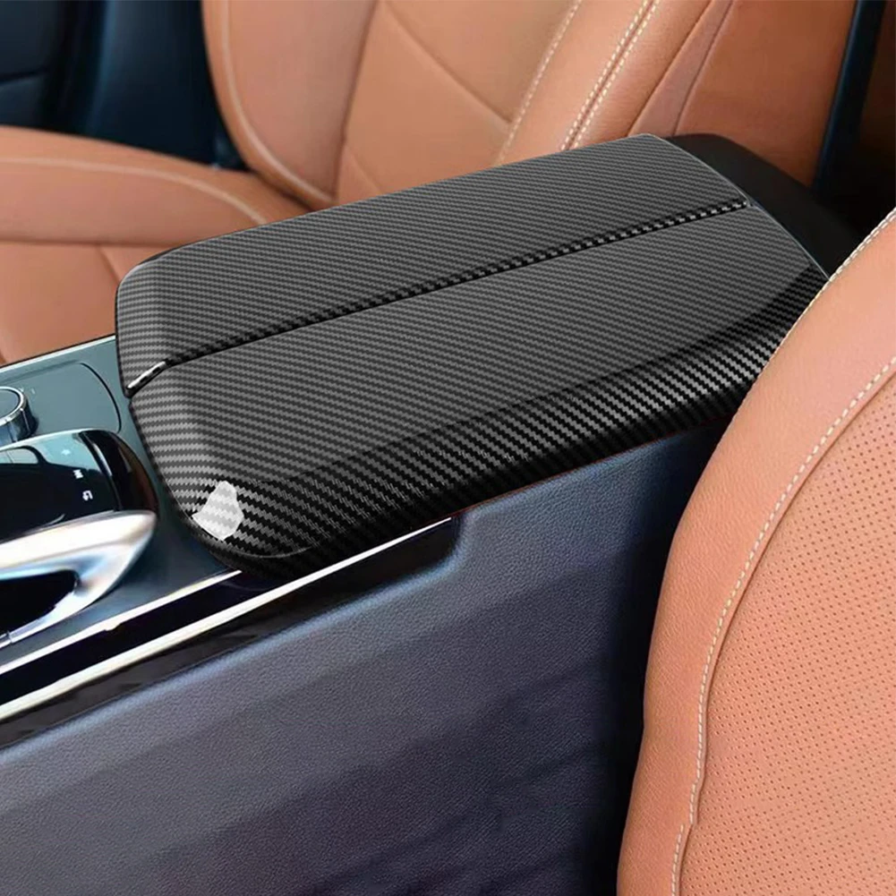 

Armrest Box 2x Cover Sticker Anti-corrosion Carbon Fiber Texture Dirt-resistant For Benz GLS Class X166 GLS320