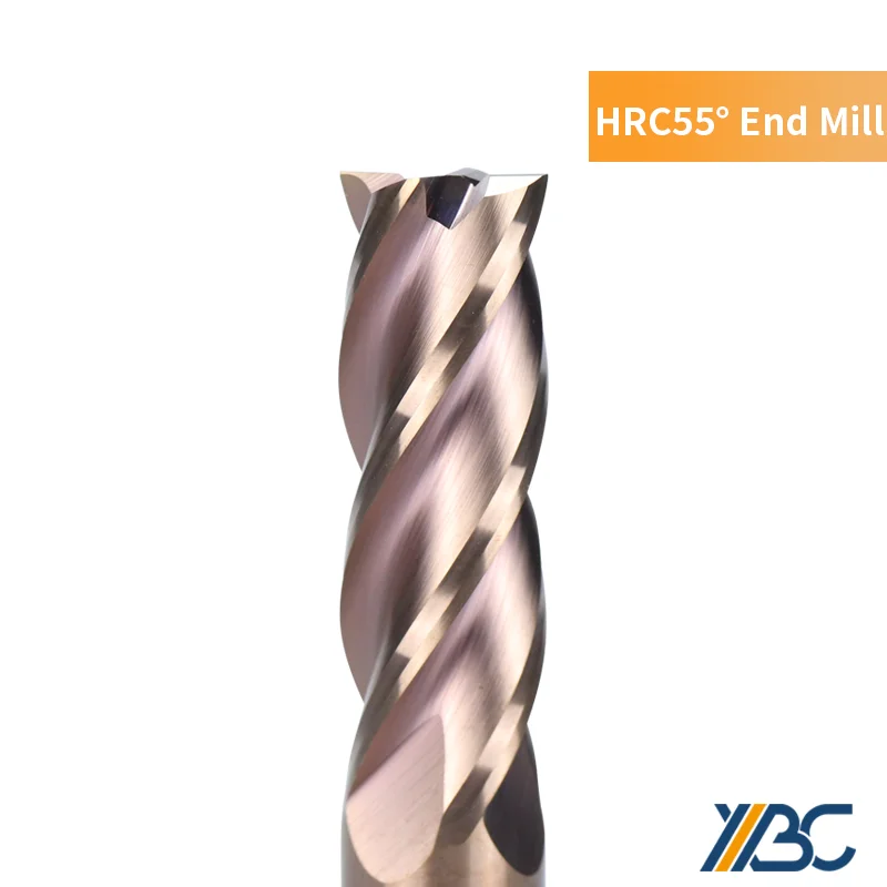 Carbide End mill HRC55 4Flutes Tungsten Steel Milling Cutter 1 1.5 2 3 4 5 6 8 10 12 14 16mm CNC Milling Cutting Tools