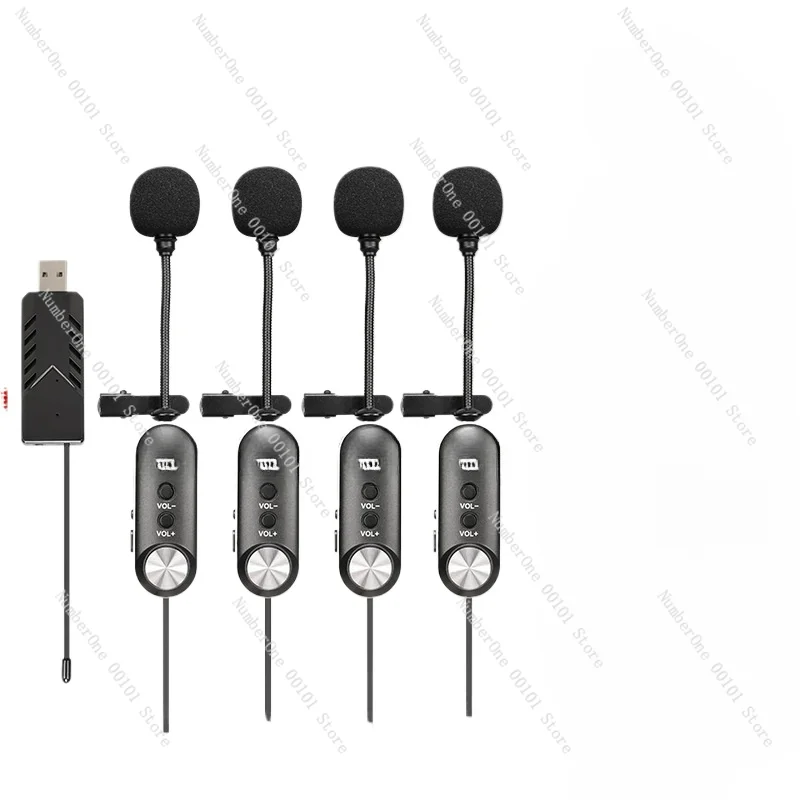 Беспроводной микрофон с зажимом на воротнике Все в одном для обучения учителю