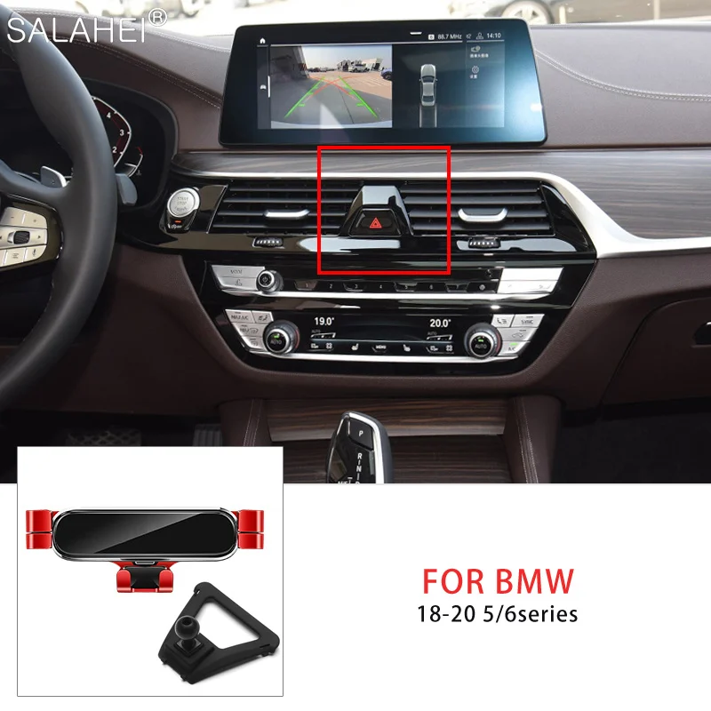 

Три цвета с гравитационным фотодержателем для смартфона, кронштейн с креплением на вентиляционное отверстие для BMW G30 G31 G32, аксессуары для и...