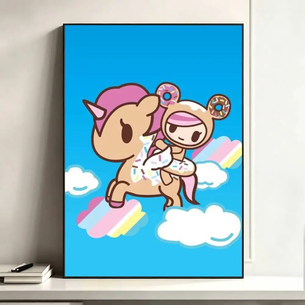 Фото Постер T-Tokidoki-S, водонепроницаемая настенная наклейка для бара, гостиной, винтажный декор, высококачественная печать, подарок. №2