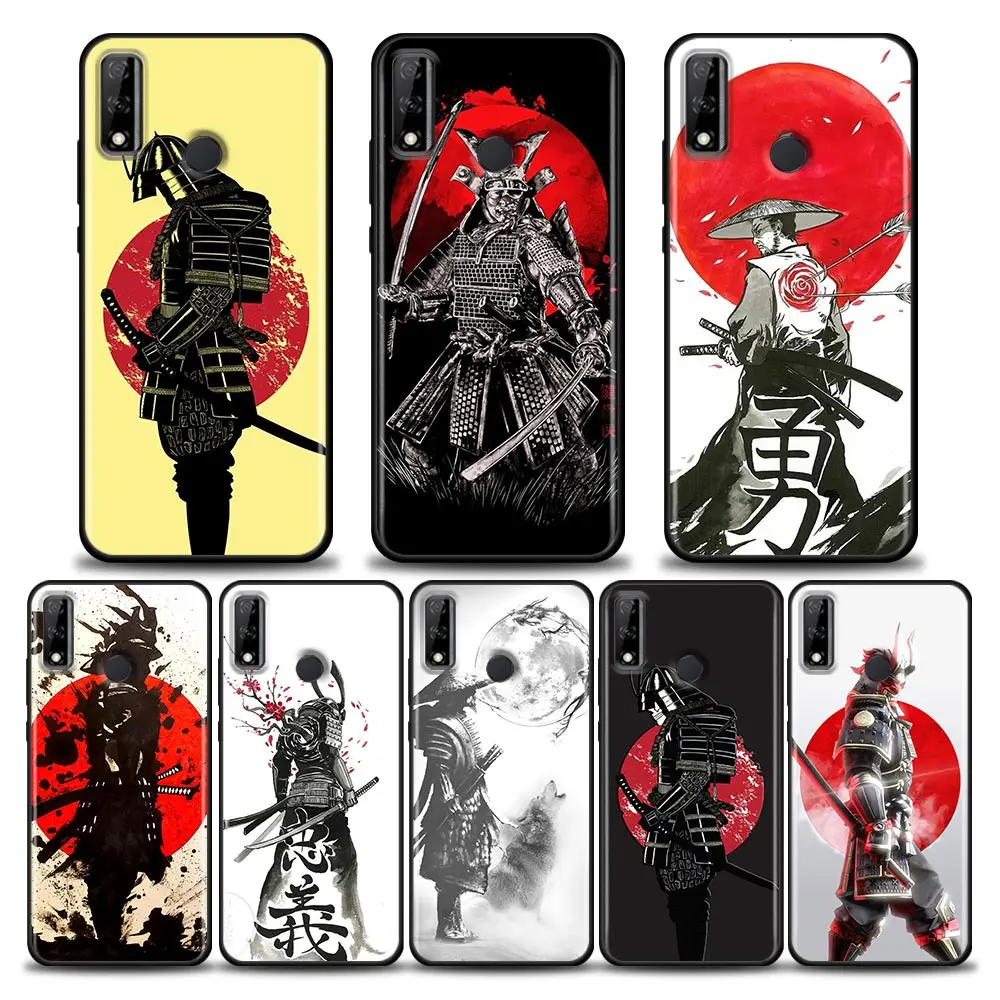 

Phone Case for Huawei Y6 Y7 Y9 2019 Y5p Y6p Y8s Y8p Y9a Y7a Mate 10 20 40 Pro RS Silicone Cover Samurai Japanese Art Sac