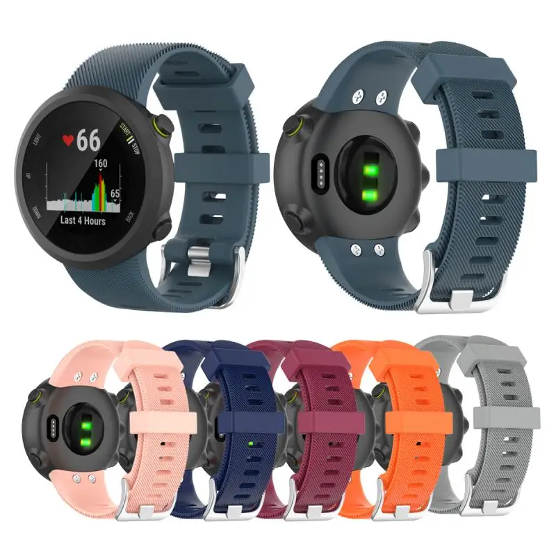 Ремешок для часов Garmin Forerunner 45 45S, сменный спортивный мягкий силиконовый браслет для Garmin Forerunner45s 45