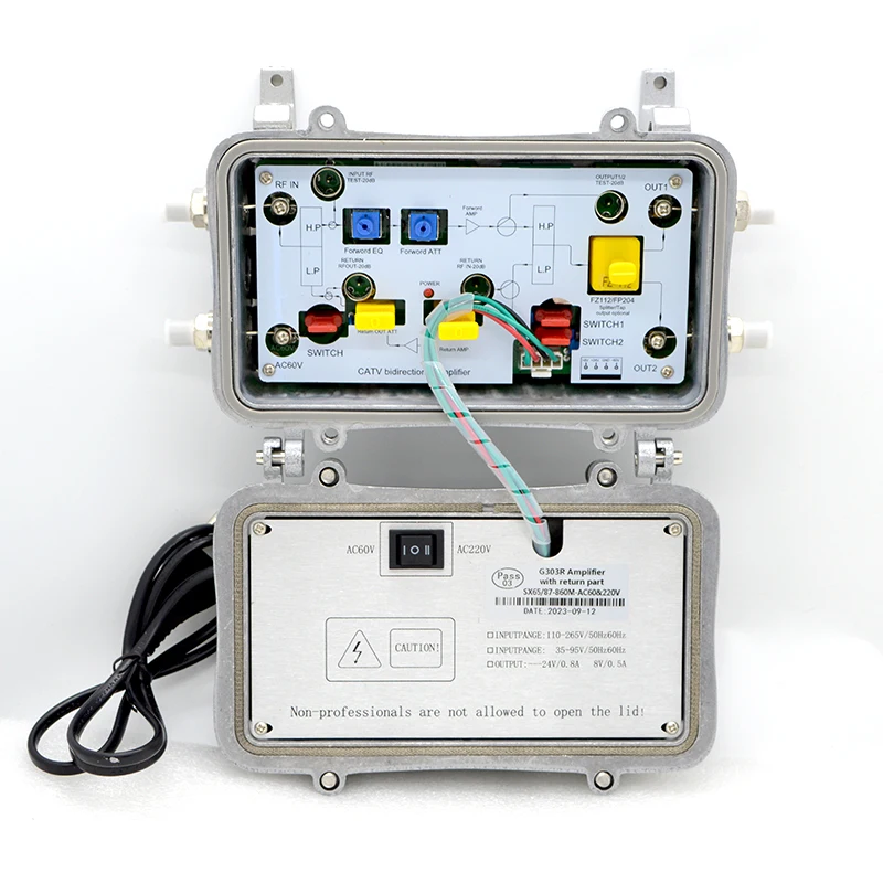 Усилитель багажной линии CATV, двухсторонний, с высоким коэффициентом усиления, полоса пропускания более 38 дБ, 45-862 МГц, специальная оптовая продажа