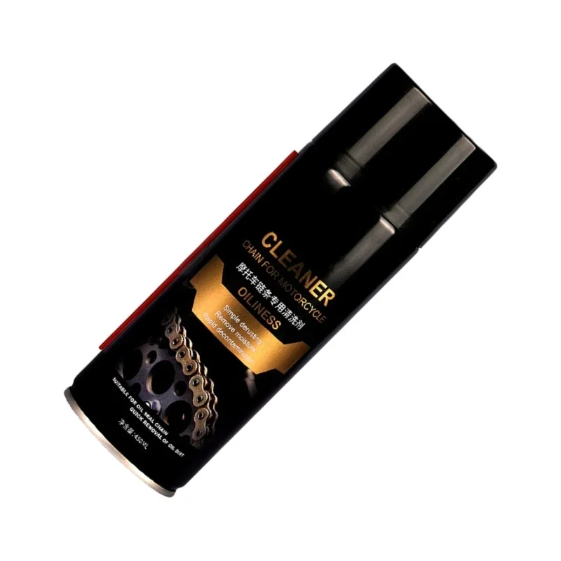 Удобный в использовании очиститель цепи для мотоциклов. Очиститель с длительным