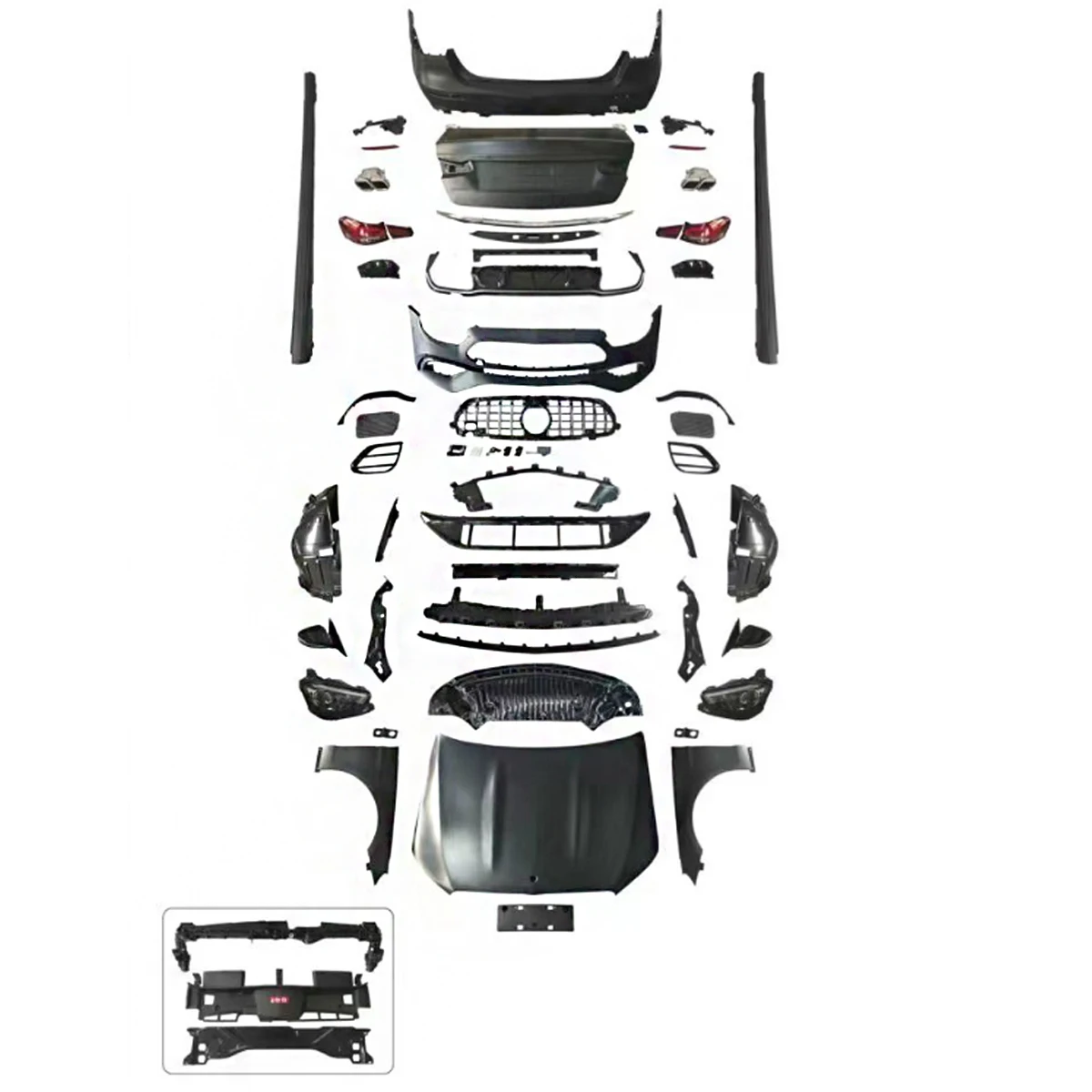 Высококачественный автомобильный комплект кузова для Mercedes Benz W212 2009-2015 Facelift W213 E63