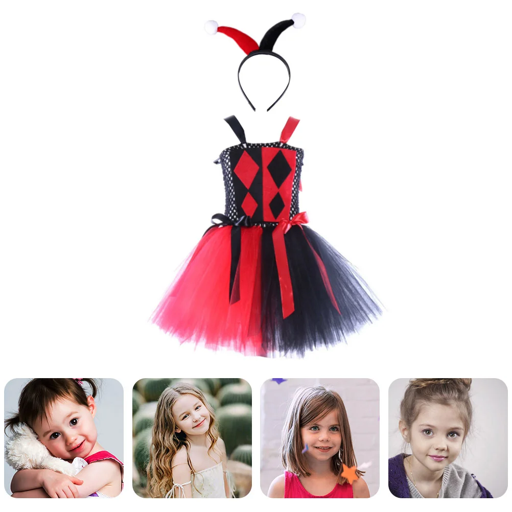 

1 Set Lightweight Breathable Gauze Skirt Headband Kids Children