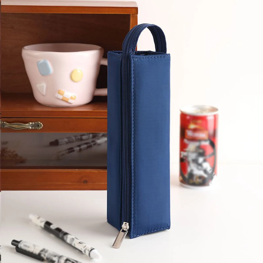 

Япония Kokuyo пенал Folio большой емкости канцелярские принадлежности студенческий пенал квадратный холст силиконовые школьные канцелярские принадлежности