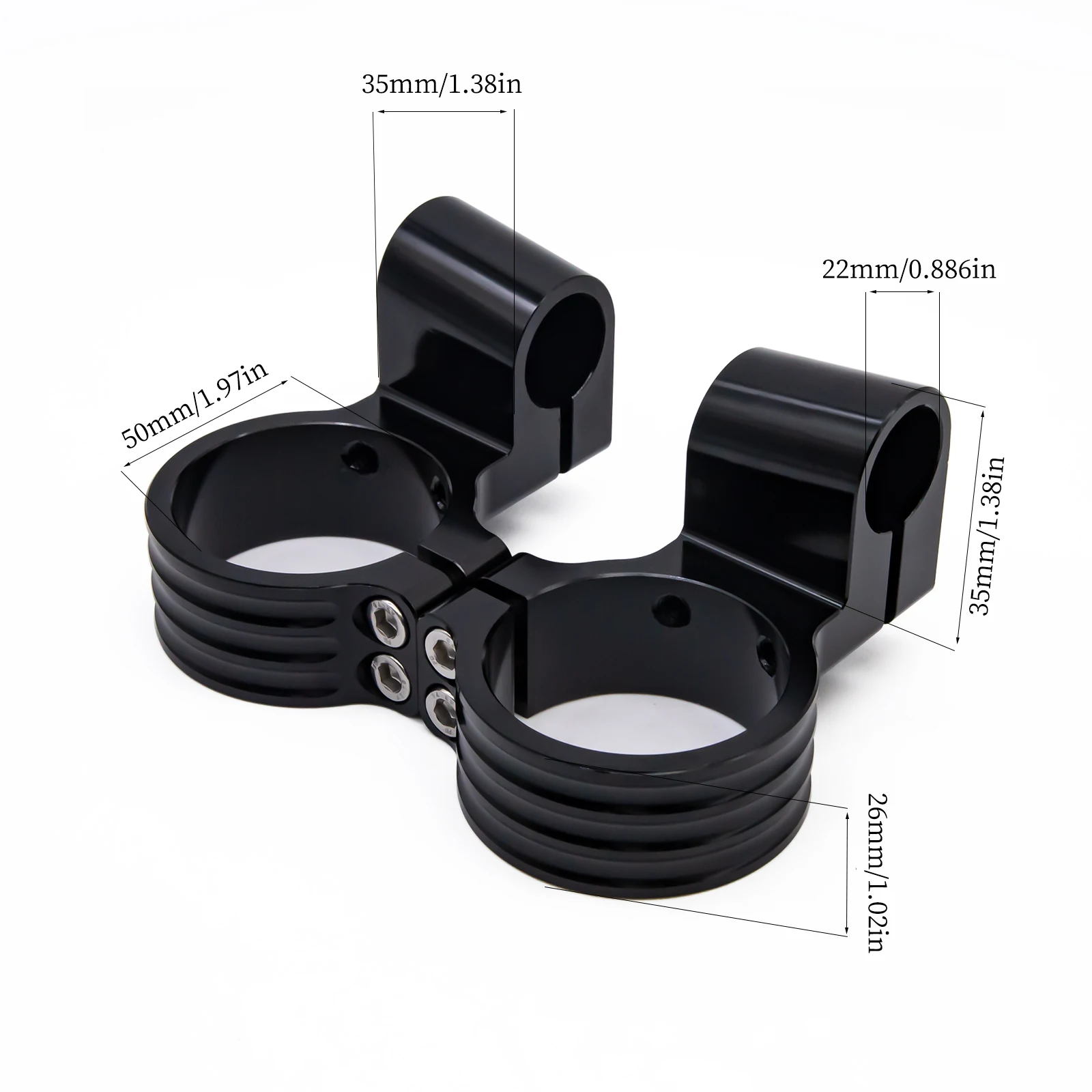 Для Suzuki GSXR1000 2001-2004 50 мм черный 7/8 