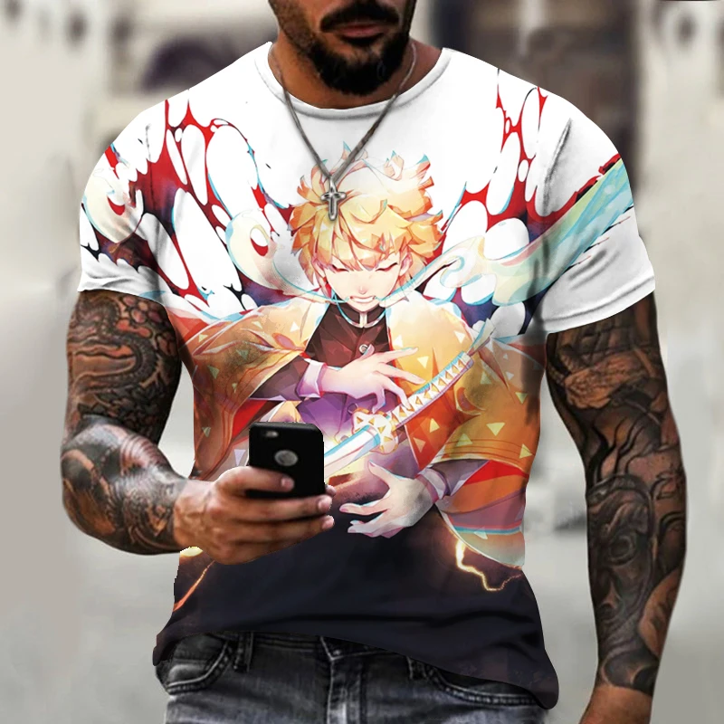 

Newest Crew Neck 3D T Shirt Cotton Unisex Loose Versatile Classic Top XX49