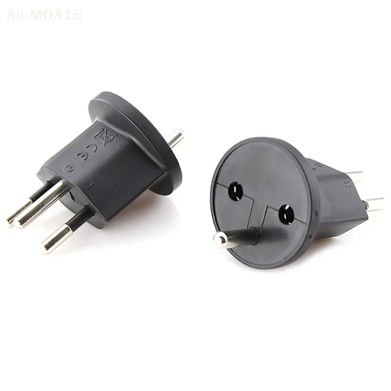 

1PC Plastic 3 pin plug Travel Adapter Europ German TO Swiss plugs 10A 250V Power Plug EU to Switzerland Electrical Plug