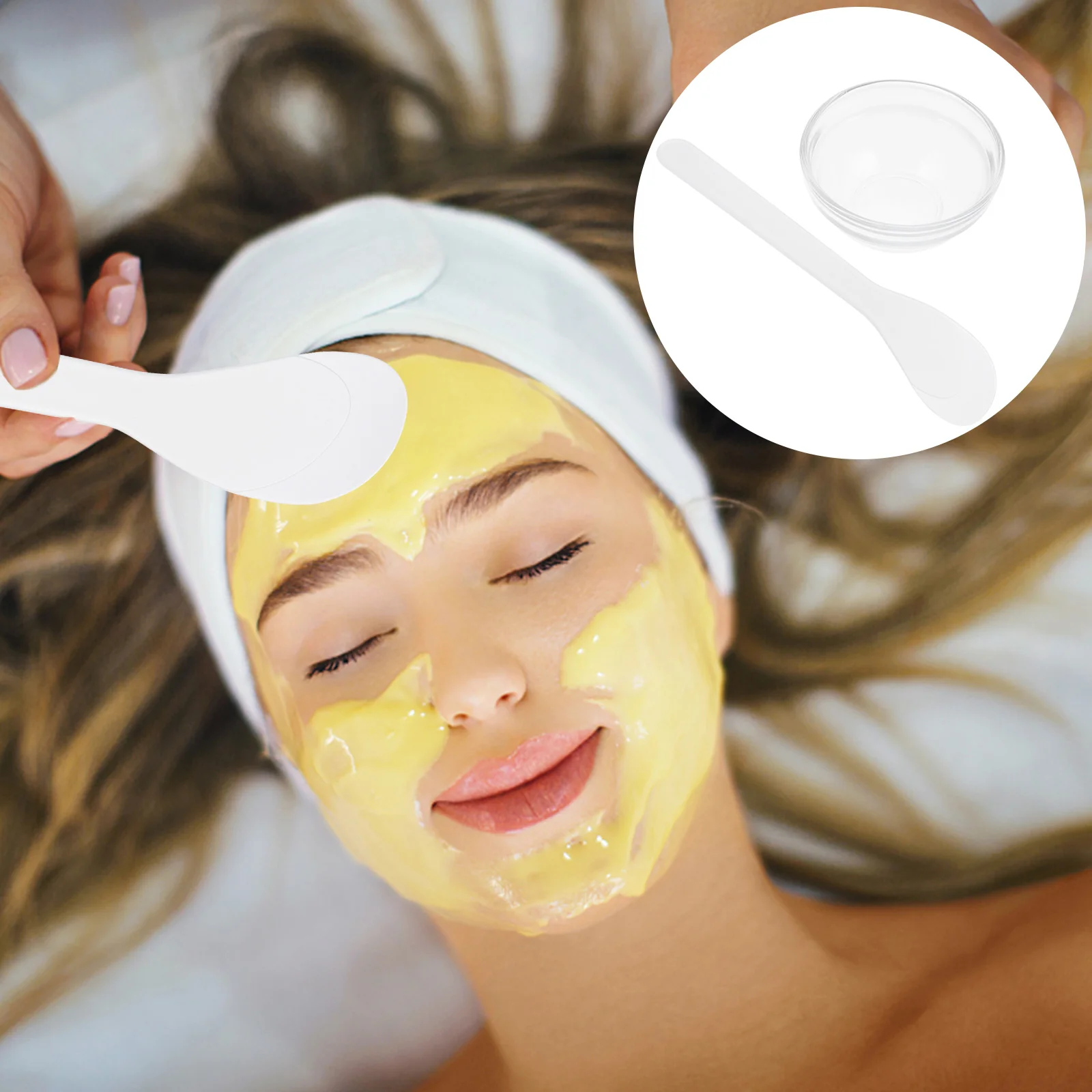 

Bowl Mixing Diy Facial Bowls Tool Face Stirring Mud Mask Beauty Container Care Facemask Applicator Set Tools Sticks Making Brush