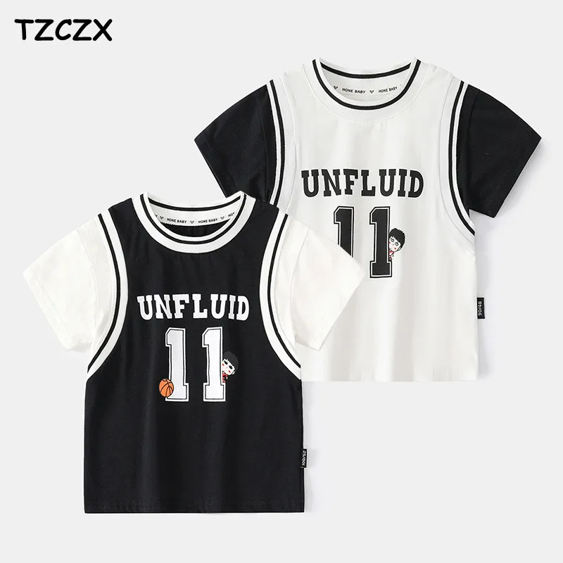 

2022 NEW Summer Children T-shirts Fashion Design Cotton Short-sleeved Boys T-shirts Kids Summer Tops Clothing