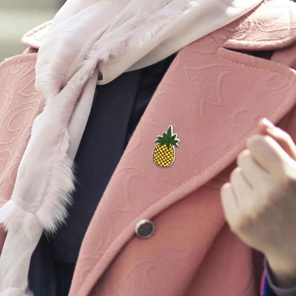 Healifty блестящий декор железные нашивки вышитые блестки ананас аппликация куртки