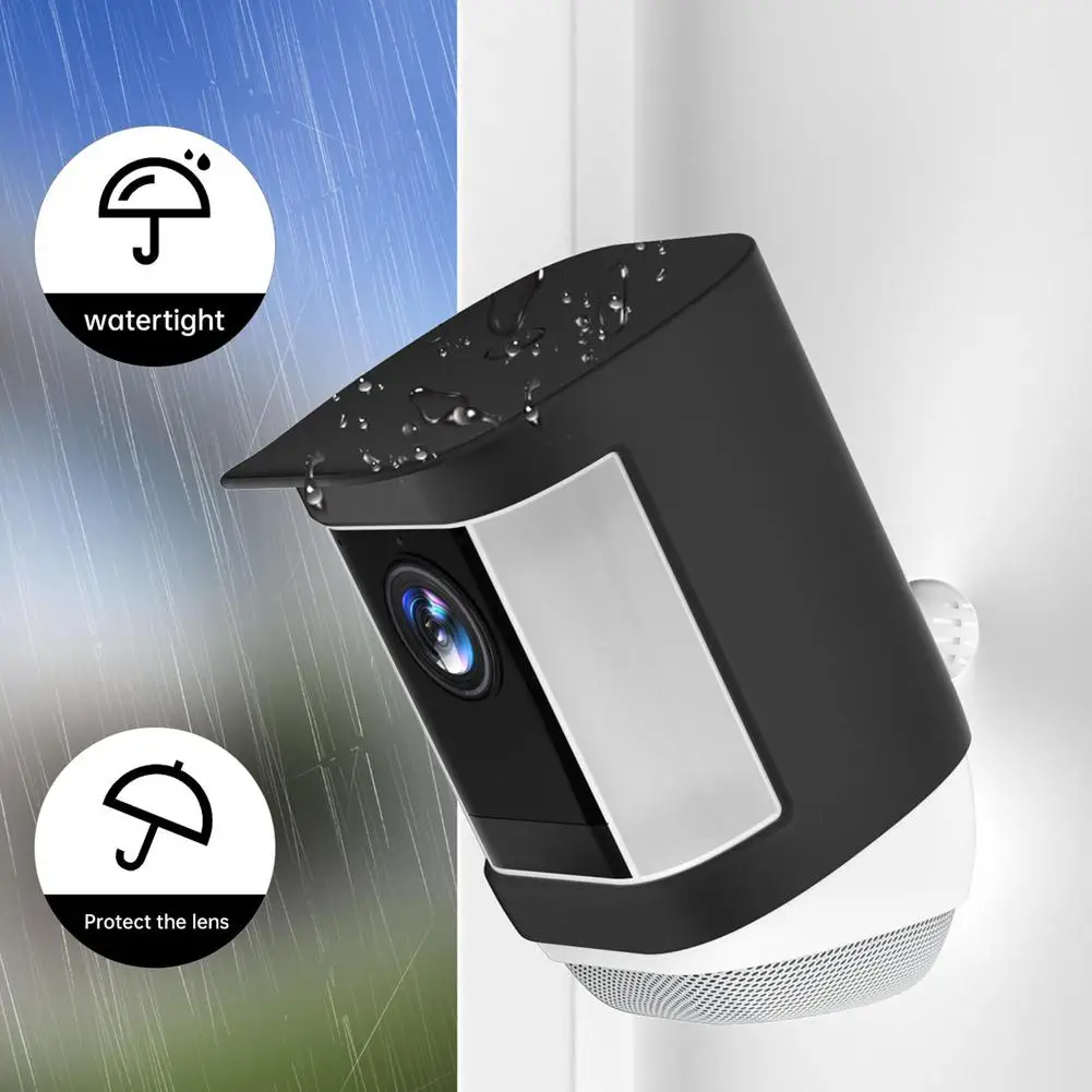 

Silicone Skin Case Thickened Protection Camera Cage Protector Compatible For Ring Spotlight Cam Pro Camera