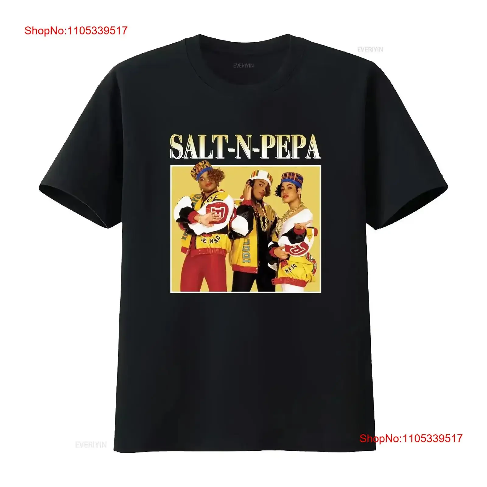 Фото Футболка Salt N Pepa для взрослых, размер S, винтажный стиль 90-х, хип-хоп, рэп, ретро, мужская, с эффектом потертости, эластичная, удобная, модная, с графическим принтом, винтажная. №1