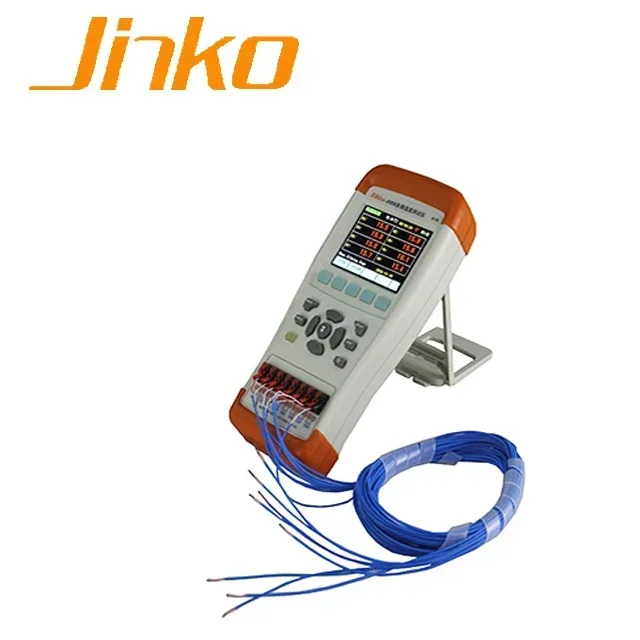 Фото Горячие новинки 2026: Промышленный цифровой термометр Jinko JK808 с 8 каналами, многоканальный регистратор температуры №1