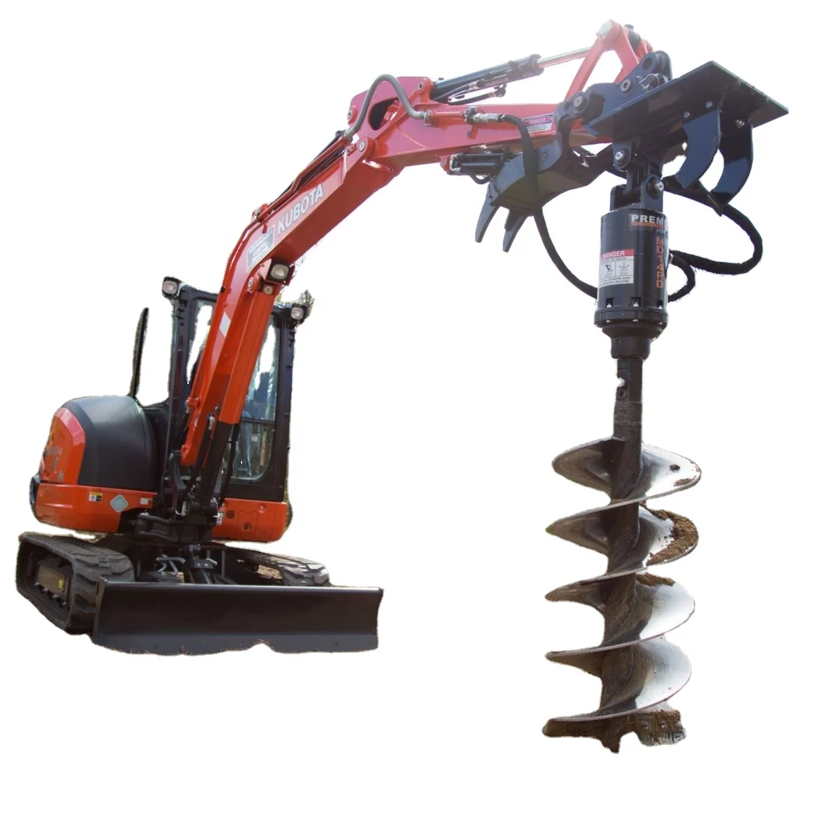 

Earth auger drilling machine for excavator