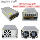 Импульсный источник питания, преобразователь 110 В 220 В в 12 В 24 в 36 в 48 в 1500 Вт, светодиодный источник питания CCTVСветодиодная лента, источник питания переменного тока в постоянный