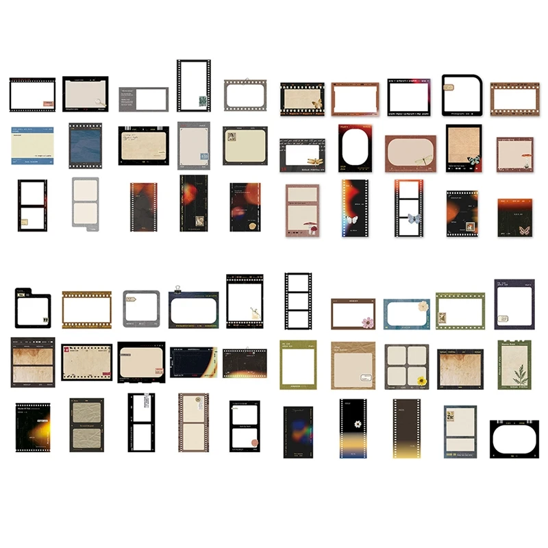 4 комплекта пленочных полосок бумага для скрапбукинга с винтажным узором