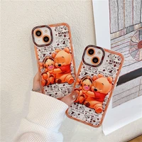 original disney winnie the pooh silicone luxury cartoon phone cases for iphone 13 12 11 pro max xr xs max 8 x 7 se back cover