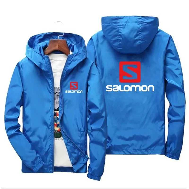 

Мужская деловая куртка Salomon, повседневная мужская бейсбольная куртка, модная уличная ветровка, Высококачественная мужская бейсбольная куртка