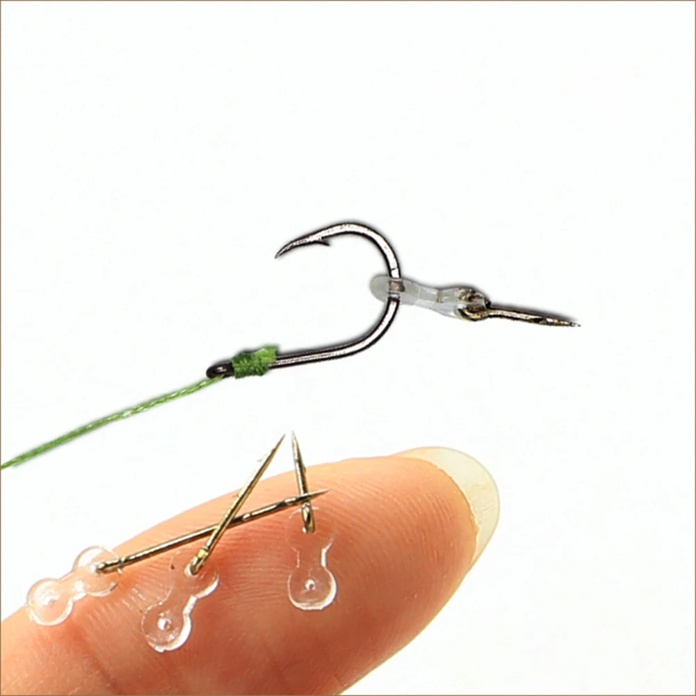 

12pcs Bait Screw Sting Europe Carp Fishing Straight Handle Hook With Silicon Rubber Ring Fishing Accessories Metal Fishing Bait