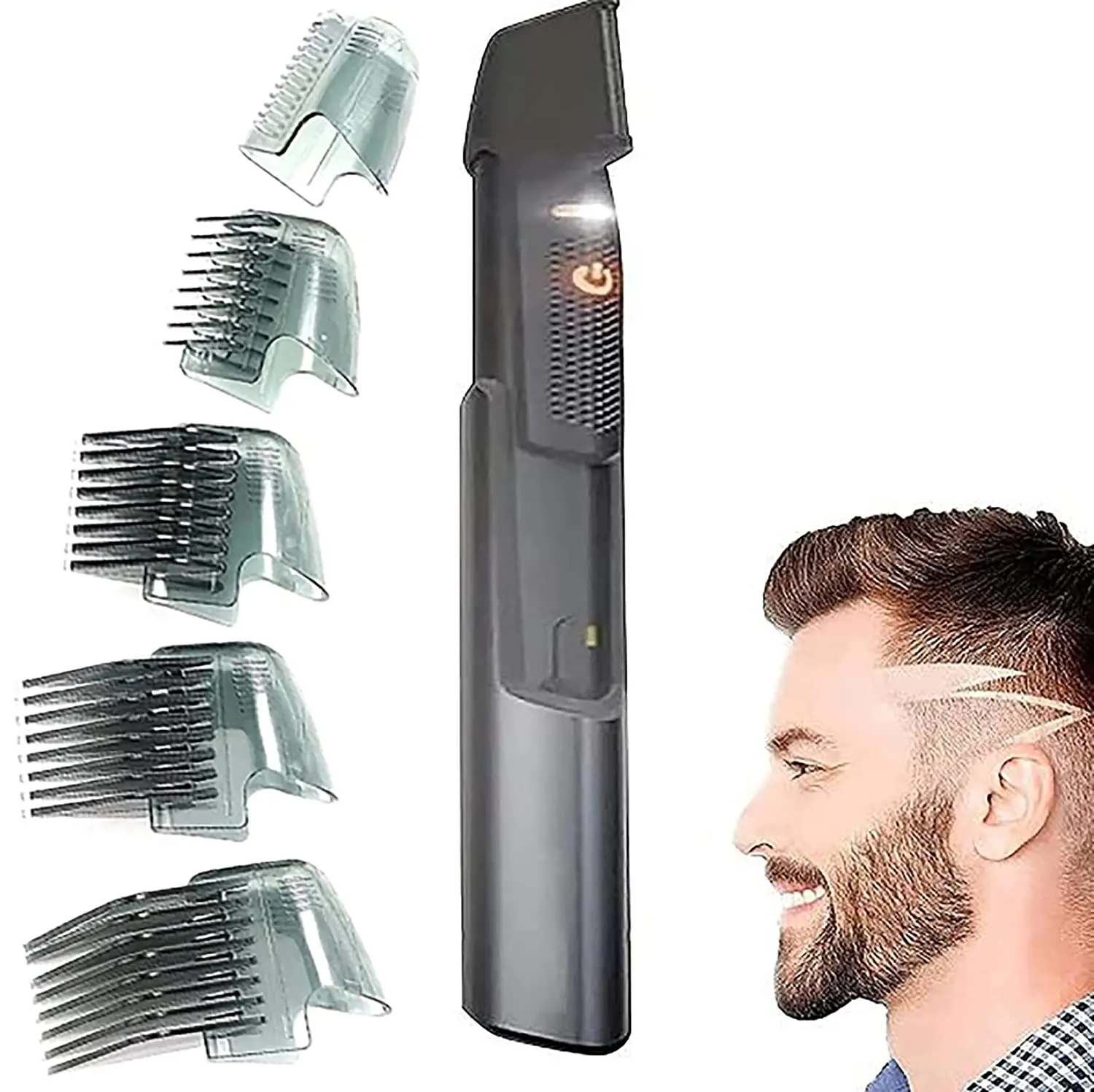 

5-In-1 Multifunctional Electric Hair Clipper Men's Retractable Shaver for Beard, Hair, Body and Face Trimmer USB Rechargeable