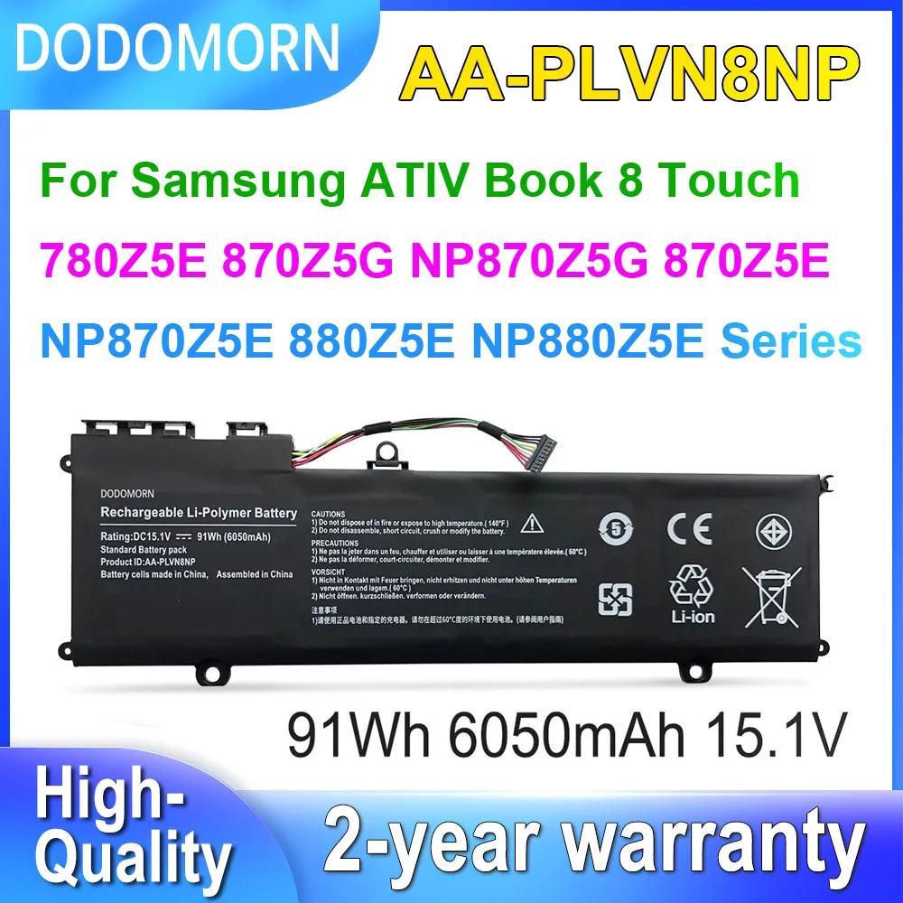 DODOMORN AA-PLVN8NP Аккумулятор для ноутбука Samsung ATIV Book 8 Touch 780Z5E N780Z5E N780Z5G 870Z5E NP870Z5E 870Z5G 880Z5E 15