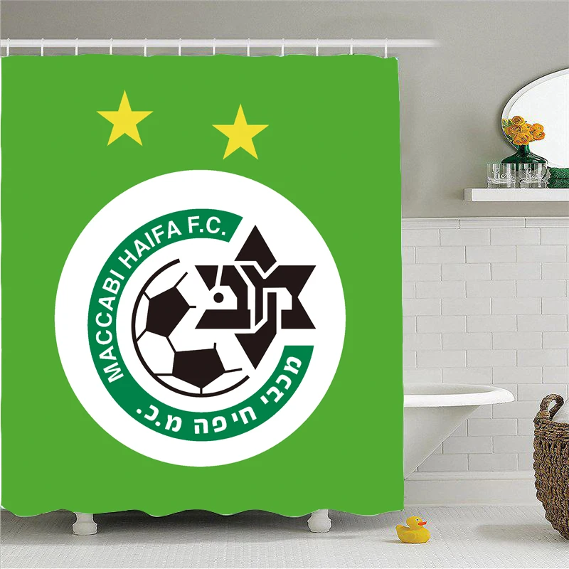 

Штора для душа Maccabi Haifa Fc, модный дизайн, легко подвесная водонепроницаемая ткань из полиэстера