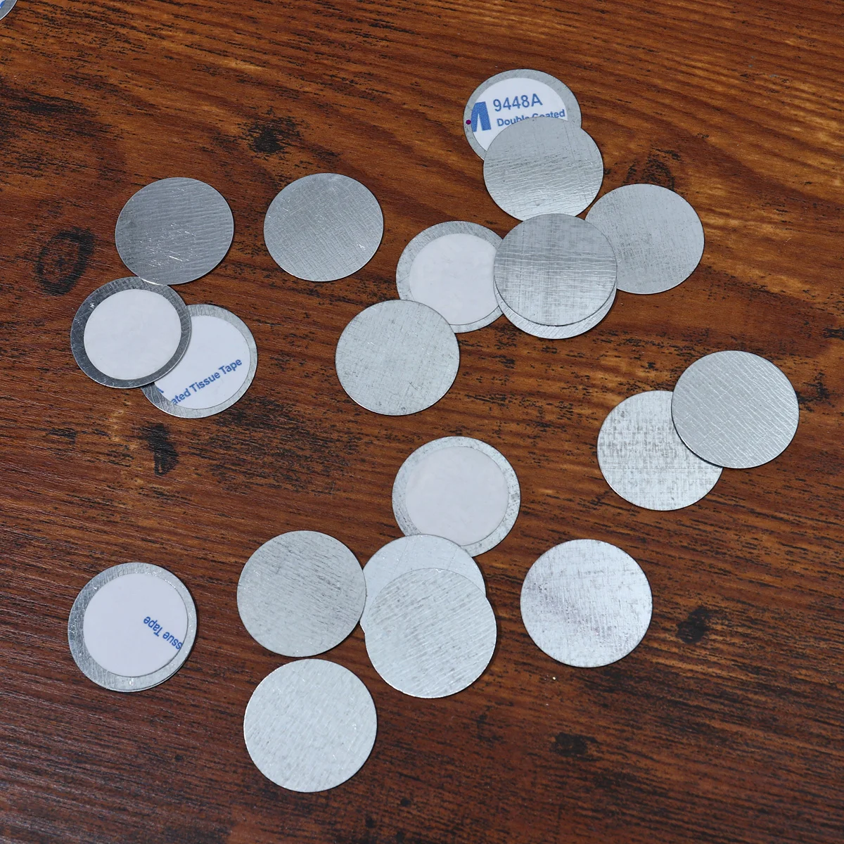 

100 шт., железные двухсторонние клейкие листы для теней для век