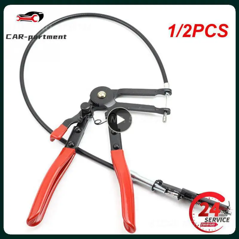 

1/2PCS Auto Vehicle Tools Cable Type Flexible Wire Long Reach Hose Clamp Pliers for Car Repairs Hose Clamp Removal Hand Tools