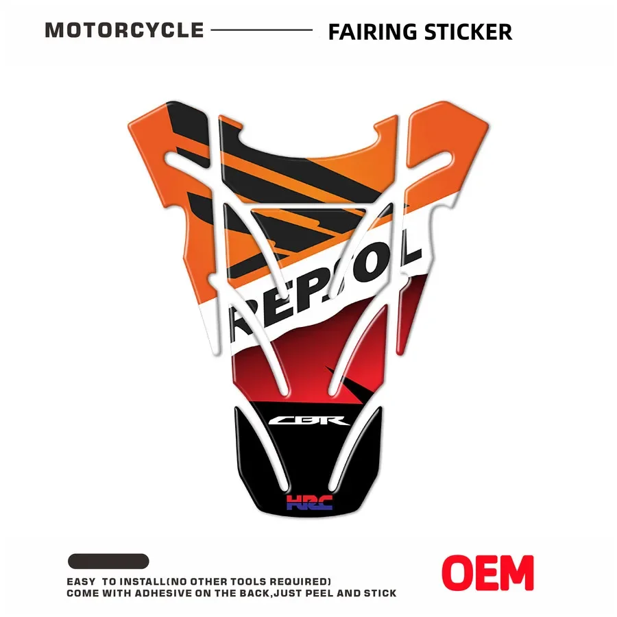 

Накладка на топливный бак мотоцикла, защитная наклейка, наклейки, аксессуары для HRC CBR600RR/000RR REPSOL CBR900/929/954/250