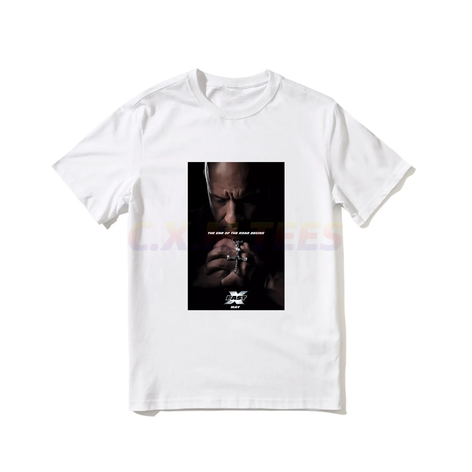

2023 Hot Sale Summer 100% Cotton Ast X Movie 2023 - Fast and Furious 10 Black T Shirt Men Cool Tee Hip Hop Streetwear T-shirt