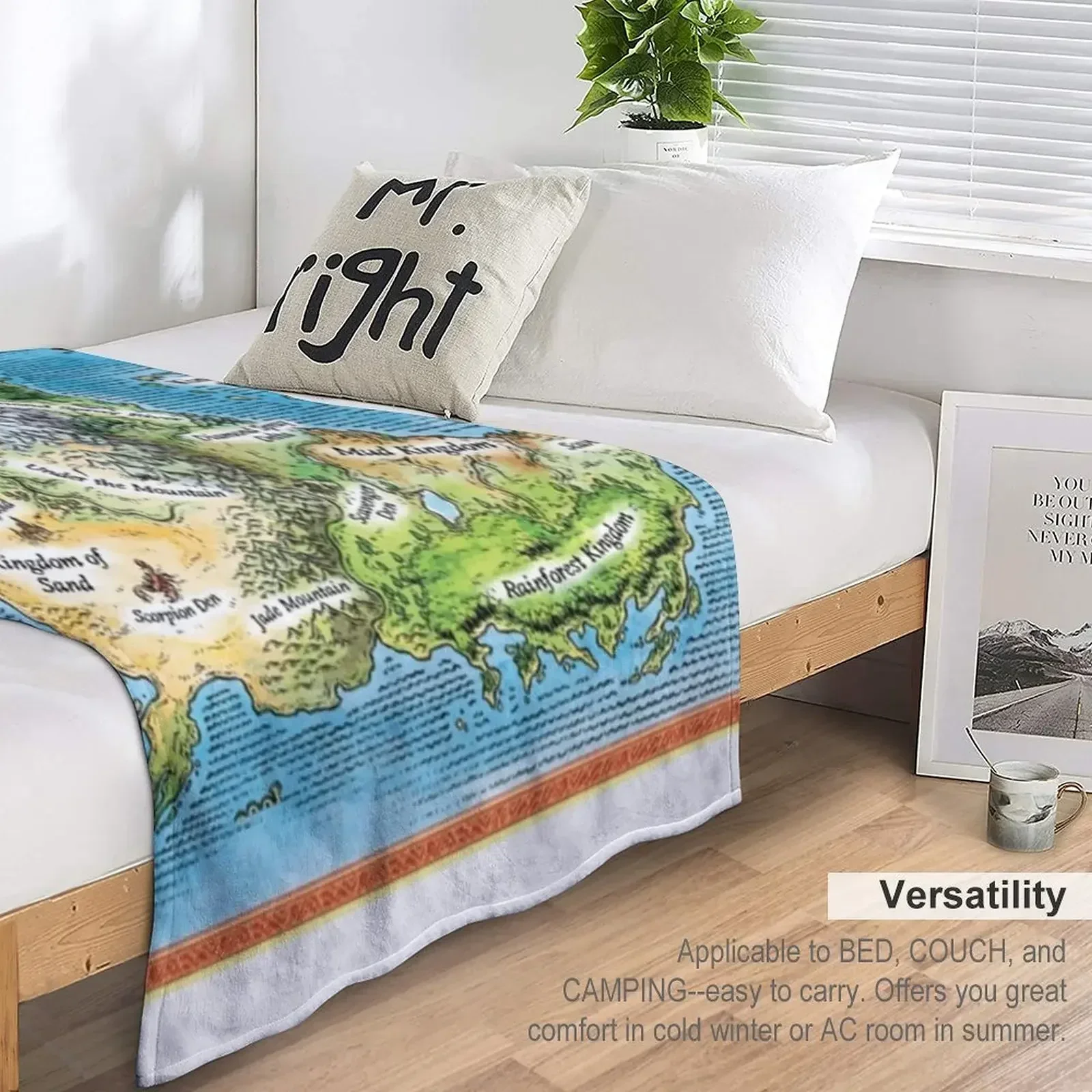 Одеяло с картами WOF декоративное одеяло для кемпинга младенцев красивые одеяла