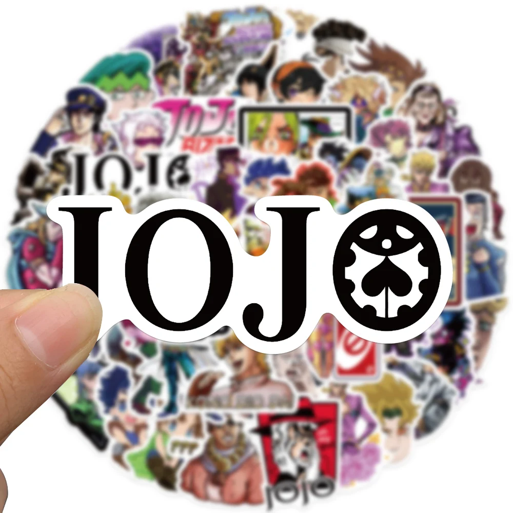 

10/25/50/100Pcs Anime JoJo Bizarre Adventure Stickers Cosplay Skateboard Laptop Accessories Prop Luggage Decal For Car Helment