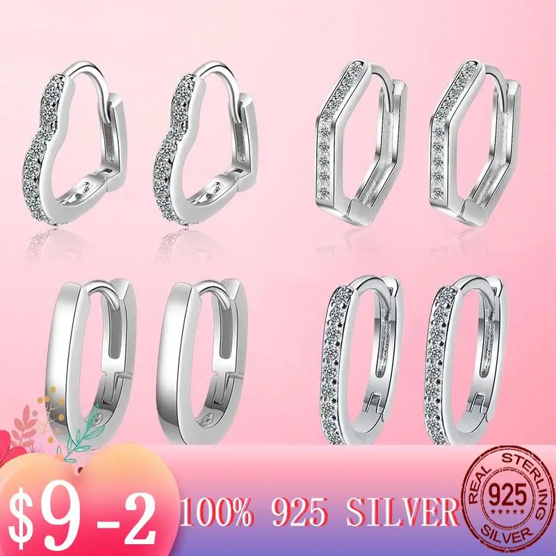 

Женские серьги-кольца из серебра 2022 пробы, с фианитом