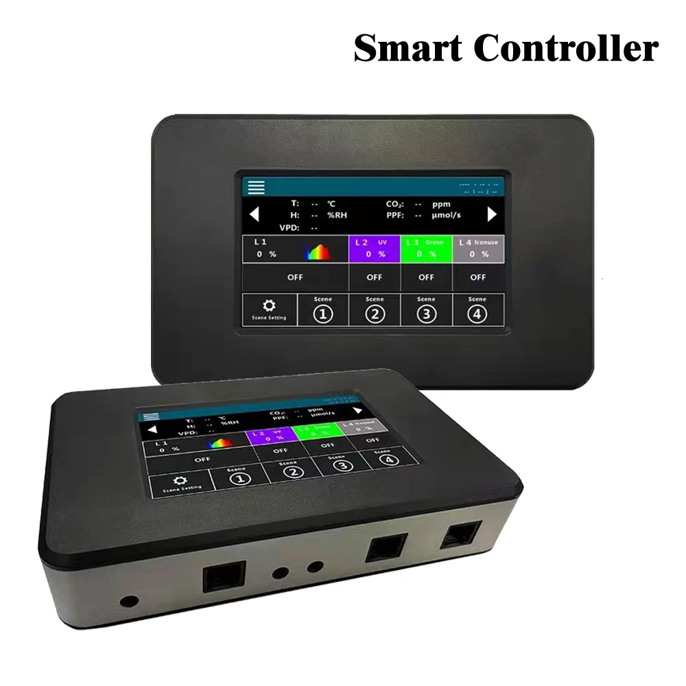 Smart Group Controller With Daisy Chain Dimmable/timing Professional Greenhouse Controller,with Ppfd/co2 Sensor
