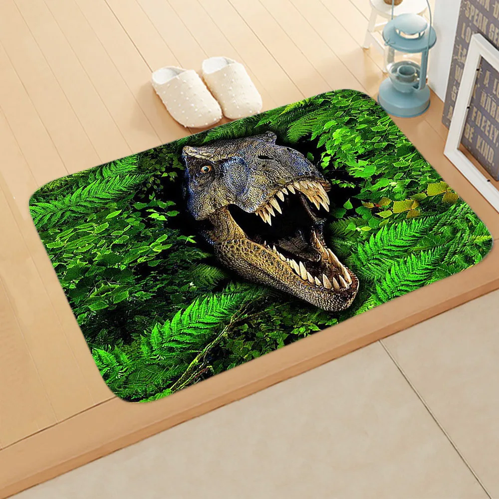 

Свирепый зверь, Придверный коврик, динозавр, тигр, волк, добро пожаловать, домашний Противоскользящий дверной коврик, коврик с животным деко...