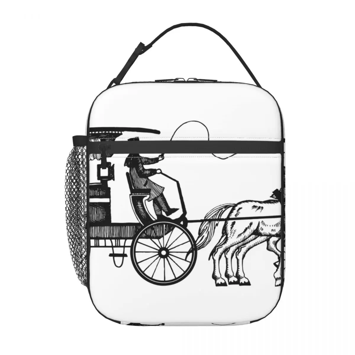 Fresh Keep Lunch New Women Kids Picnic Travel Storage Thermal Insulated Carriage With Horses Raster