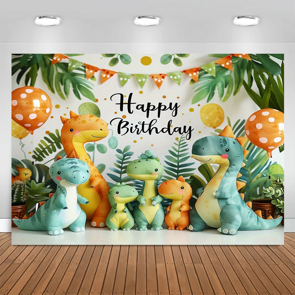 Юрского Периода Мультфильм Динозавр Тема День Рождения Фон Декоративный Фото