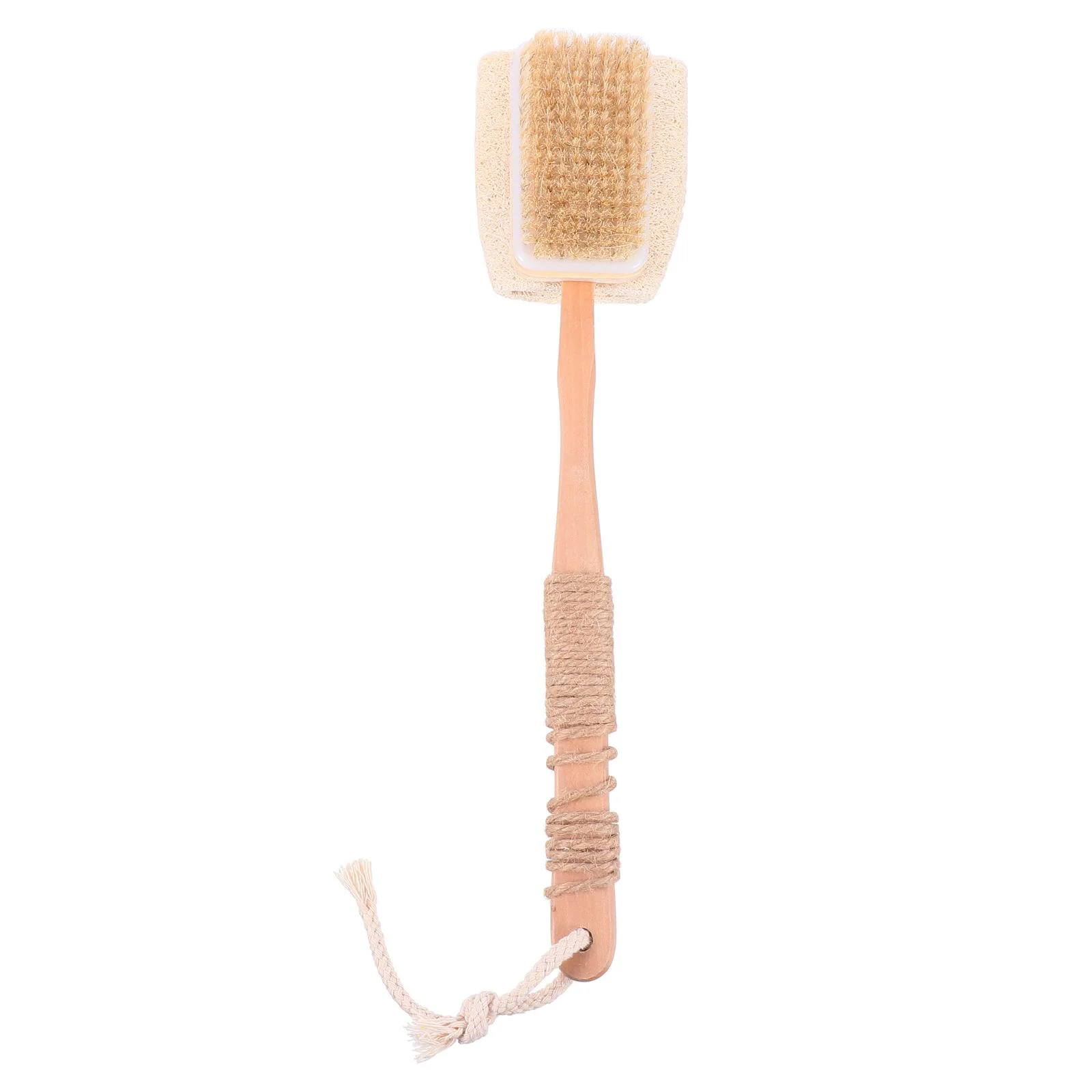

Loofah Shower Brush Double-sided Brush Head Back Scrubber Bathroom Supplies