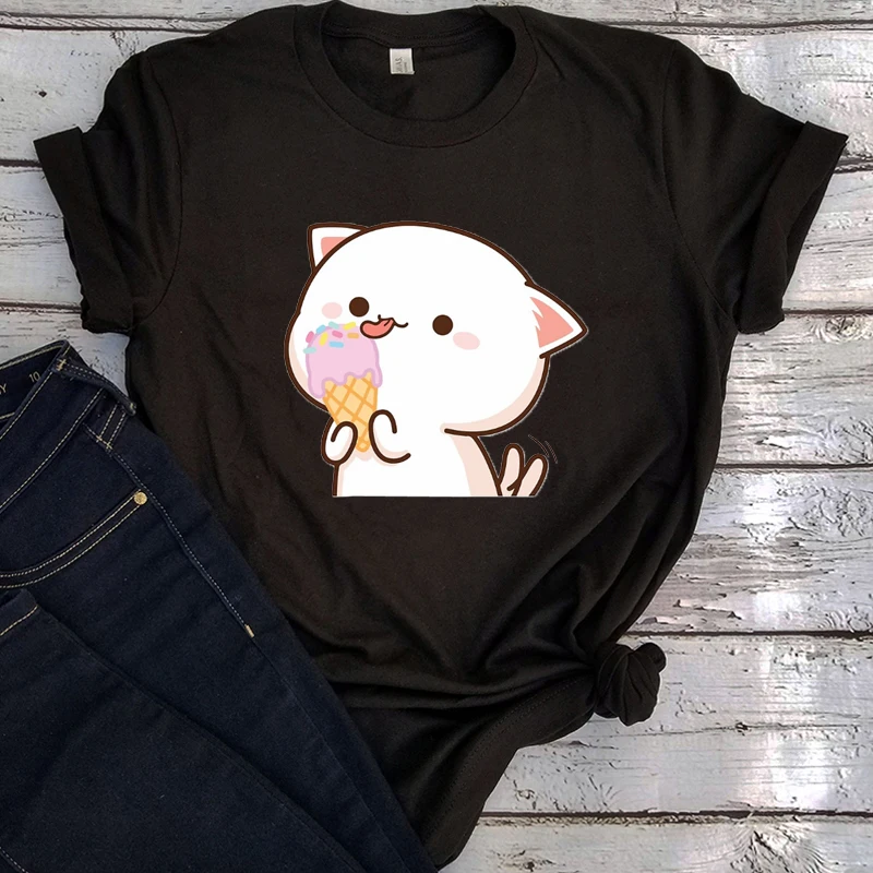

Женская футболка с рисунком кошки, Летняя Пляжная футболка с рисунком животного, размер XL, 2022