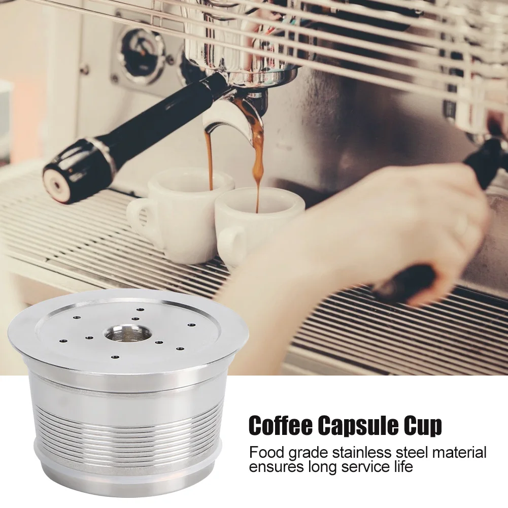 Stainless Steel Reusable Coffee Capsule Cup Filter Fit for Caffitaly Wacaco Tchibo Machine Accessories | Дом и сад