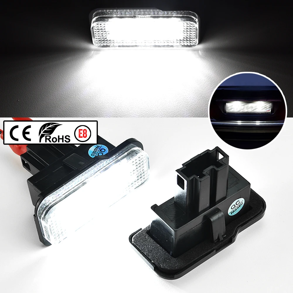 

LED CANBUS License Plate Light Base Bulb for Mercedes-Benz W203 S211 S203 5D W211 4D W219 R171 Car Number Plate Lamp White