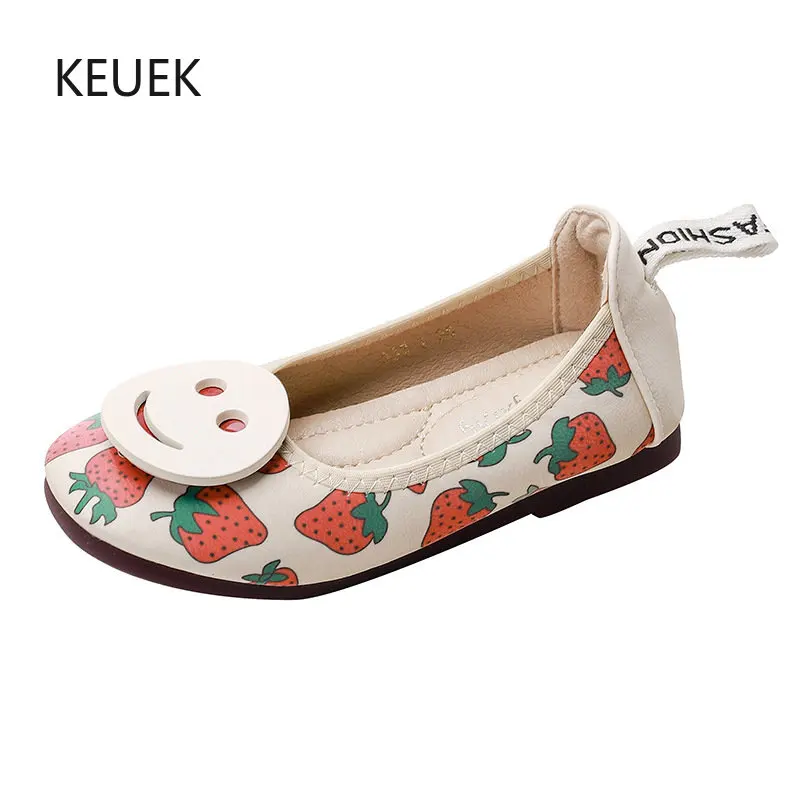 

New Children Loafers Casual Breathable Leather Shoes Girls Princess Dress Performance Dance Flats Toddler Baby Kids 03A
