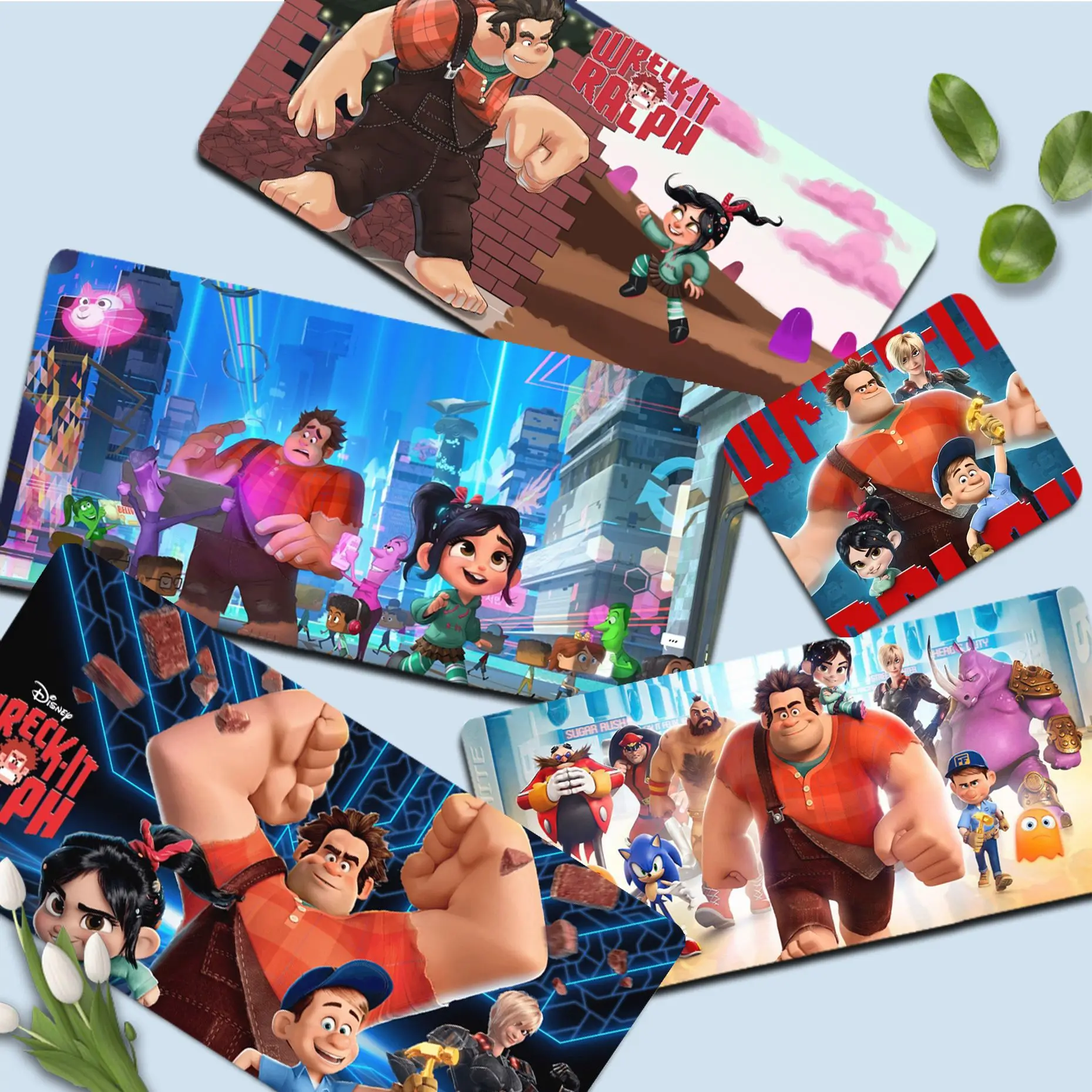 

Disney Wreck-It Ralph Fashion Unique Desktop Pad Game Mousepad Size For Large Edge Locking Game Keyboard Pad