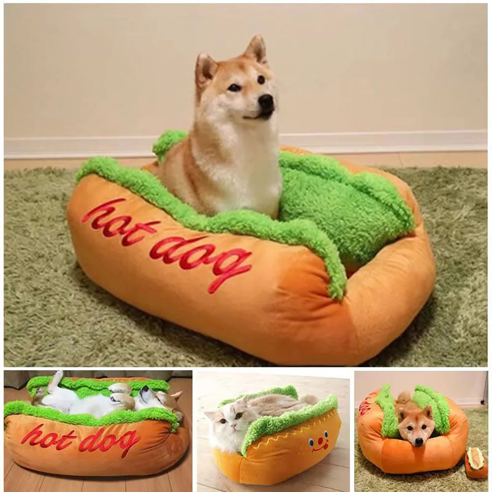 

New Large-capacity Cute Hot Dog Kennel Detachable Teddy Poodle Shiba Dog Kennel Pet Kennel Warm Deep Sleep