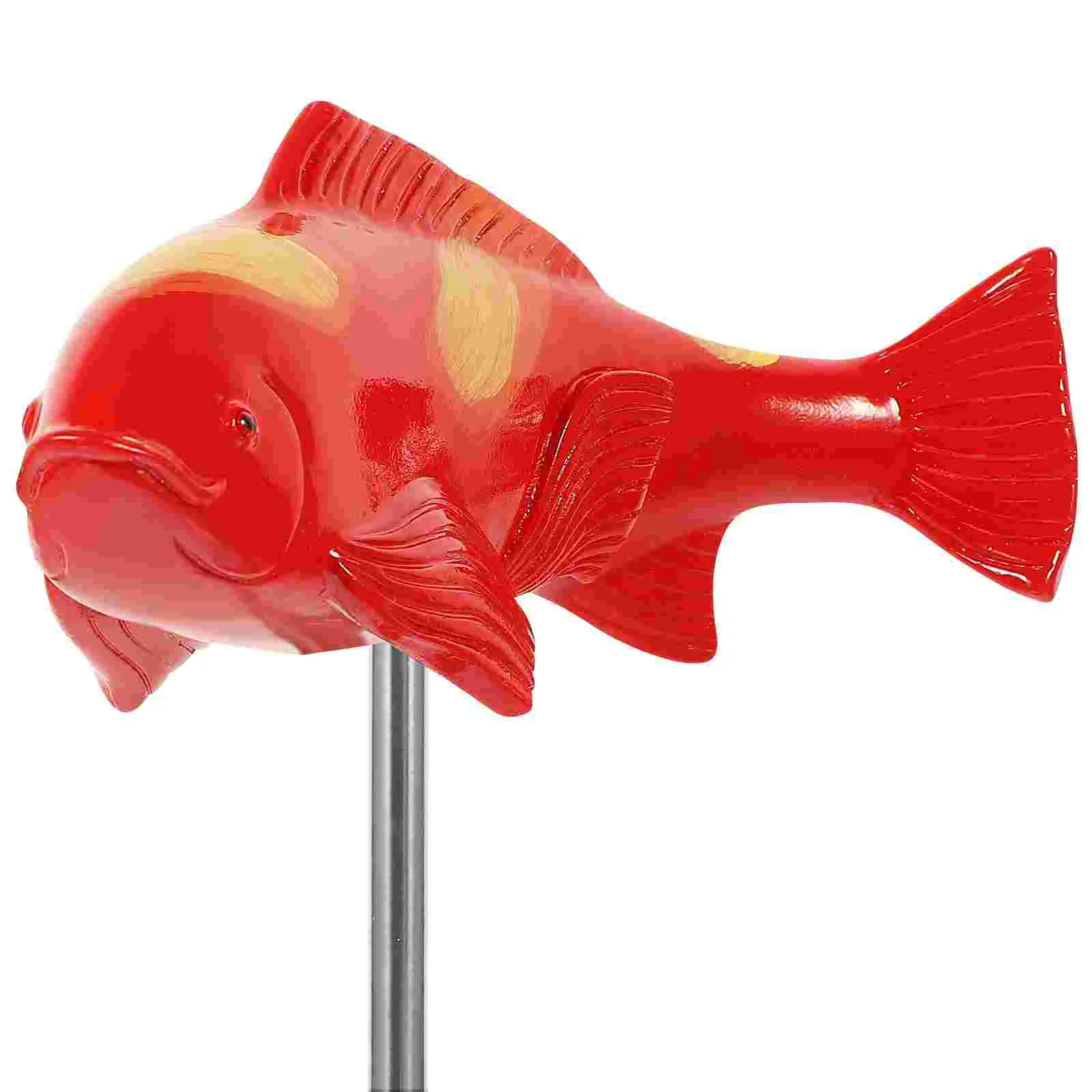 

Stake Garden Carp Resin Pond Lawn Ornaments Figurine Craftwork Decor Sculpture Statues Sculptures Pool Patio Decoration Outdoor