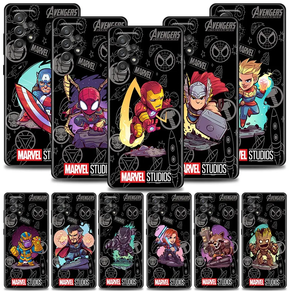 

Marvel Avengers Cartoon Anime Phone Case for Samsung A31 A32 A41 A42 A51 4G 5G A01 A02 A03s A11 A12 A13 A21s A22 Soft Case Cover